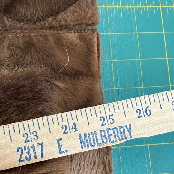 RLZ Rachel Zoe Faux Fur Women's Sleeveless Vest sz XS Hook-Eye Closure Lined - Picture 6 of 6